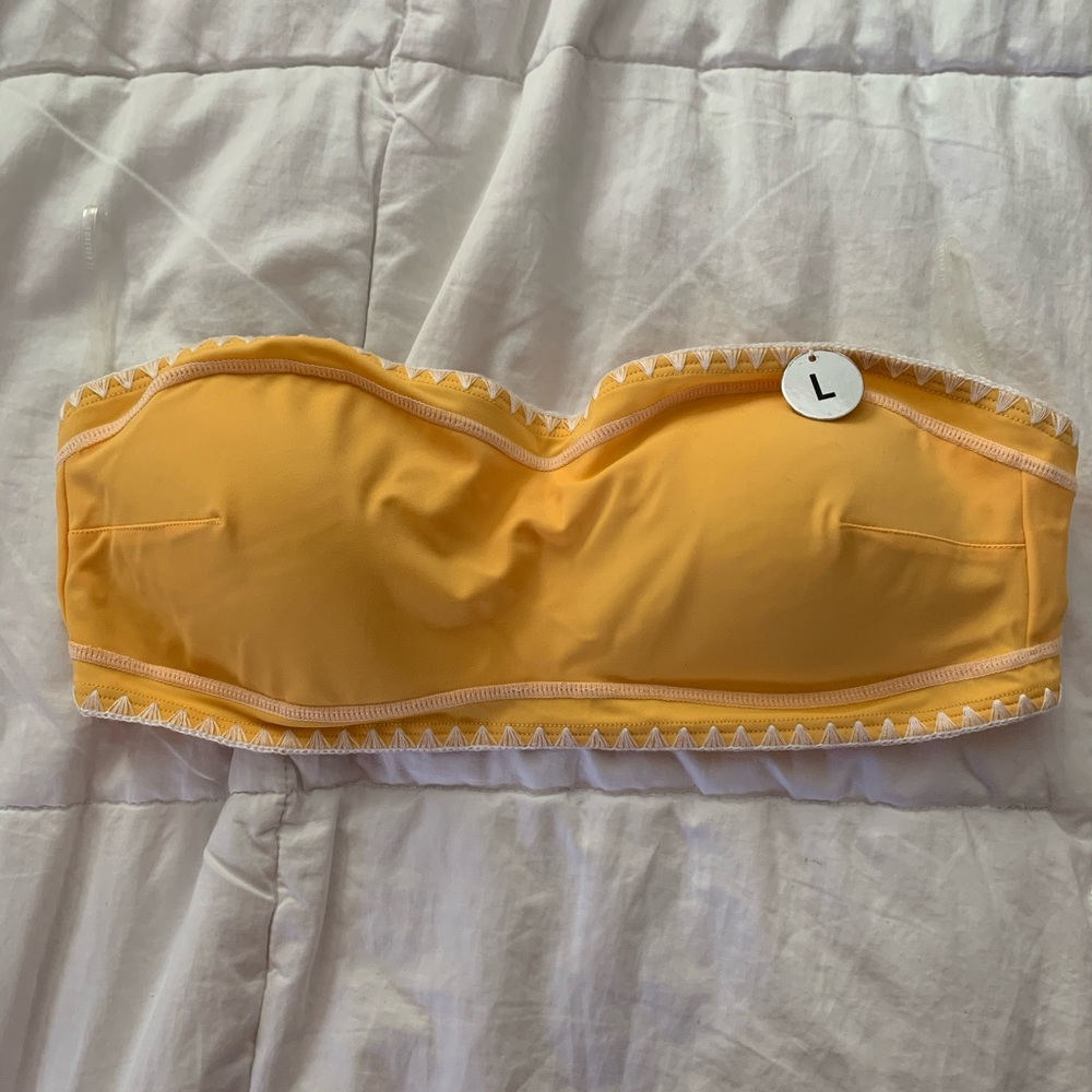 5 for $20 - NWT, US W L, yellow bandeau bathing suit